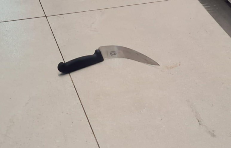 הסכין ששימשה את המחבל