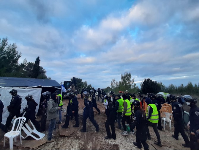 צילום: ישיבת חומש הכוחות הבוקר בחומש