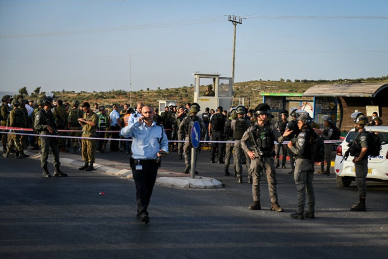 צילום: שריה דיאמנט, פלאש 90 צומת תפוח לאחר הפיגוע
