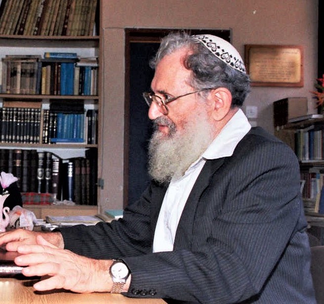 צילום: צביקי אייגנר הרב משה צבי נריה זצ"ל - אבי הכיפות הסרוגות