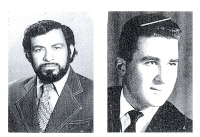 אחמד אברהים ג'בארה (משמאל) ובאסם טבילה