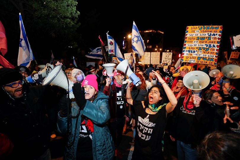 צילום: יונתן זינדל, פלאש 90 הפגנות בלפור