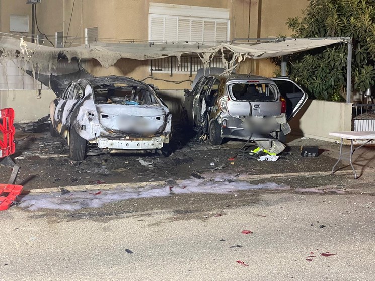 צילום: דוברות המשטרה זירת האירוע בחיפה