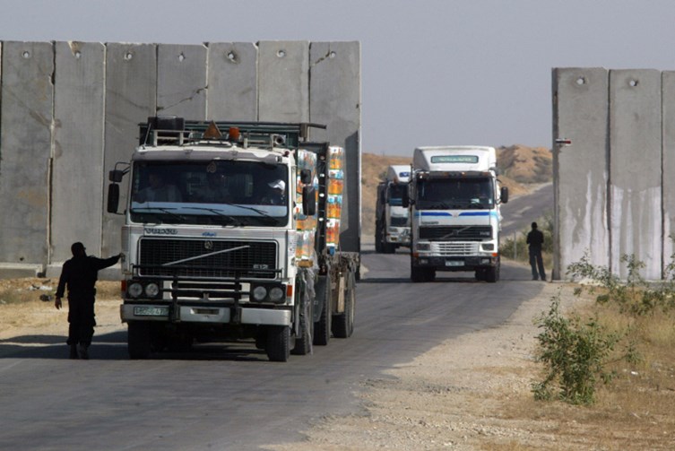 צילום: עבד עבד, פלאש90 מעבר כרם שלום בגבול עזה (ארכיון)